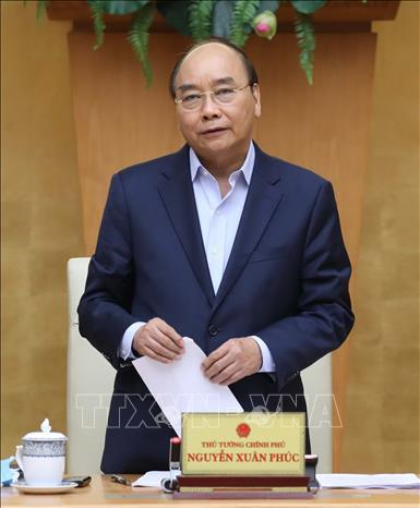 Description: Thủ tướng Nguyễn Xuân Phúc phát biểu. Ảnh: Thống Nhất/TTXVN