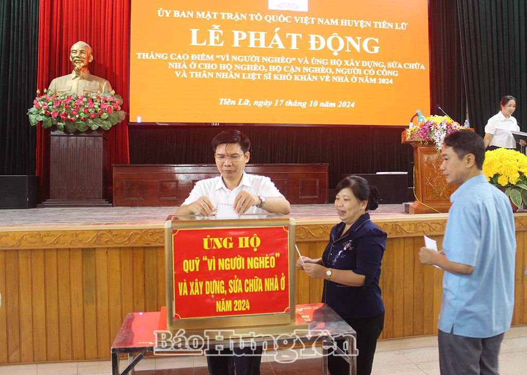 Tiên Lữ: Phát động Tháng cao điểm vì người nghèo năm 2024