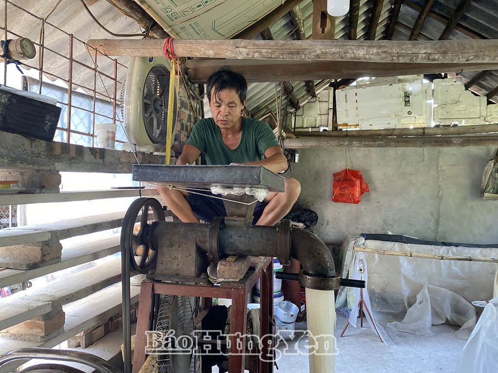 Nghề sản xuất bánh đa ở xã An Viên