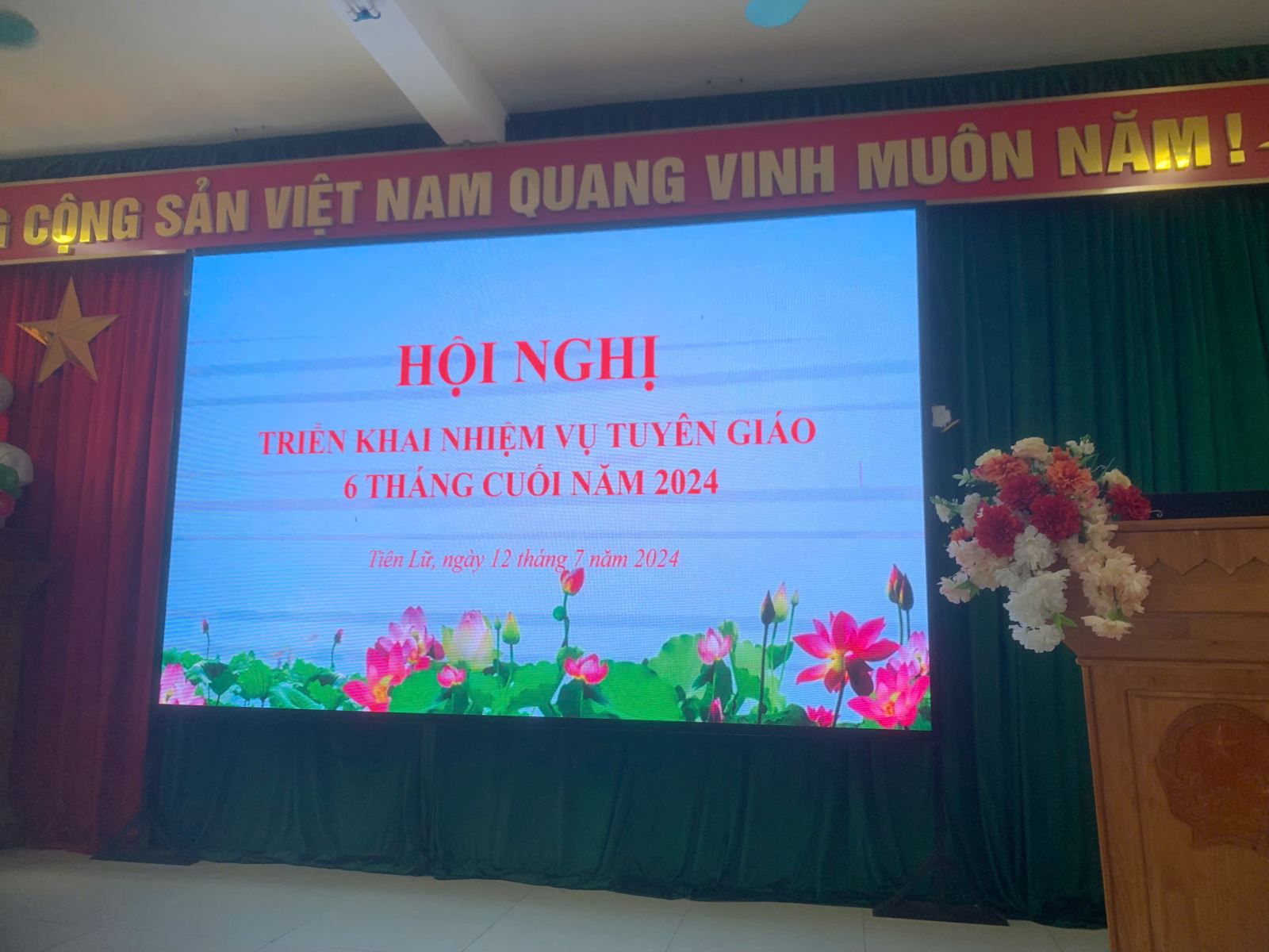 Ban Tuyên giáo Huyện ủy tổ chức Hội nghị Triển khai nhiệm vụ 6 tháng cuối năm 2024